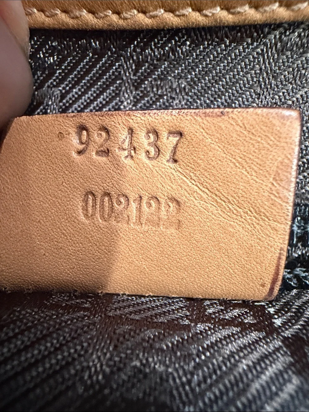 Gucci Tan Leather Crossbody Messenger Bag